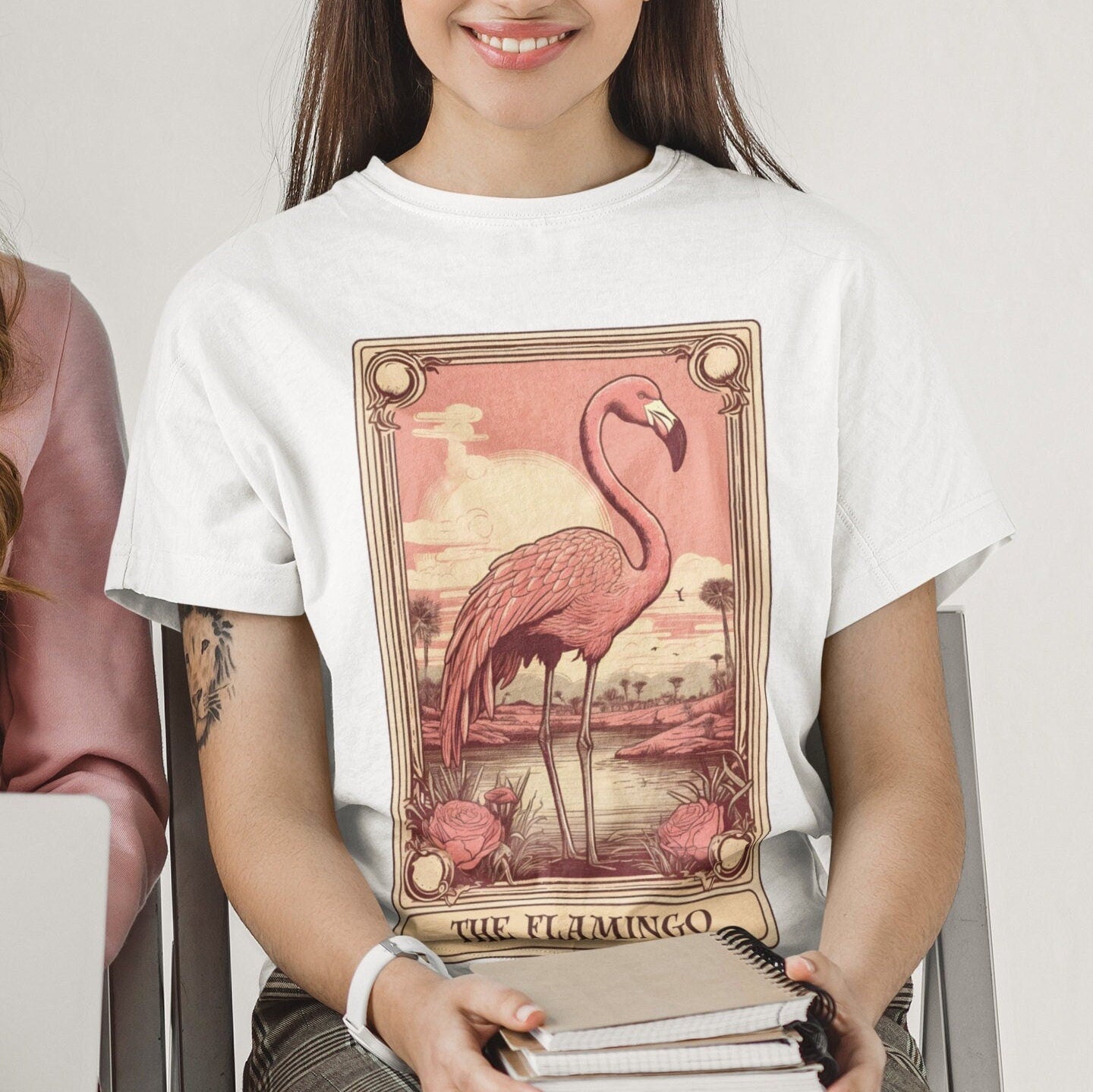 The Flamingo Tarot Card Shirt