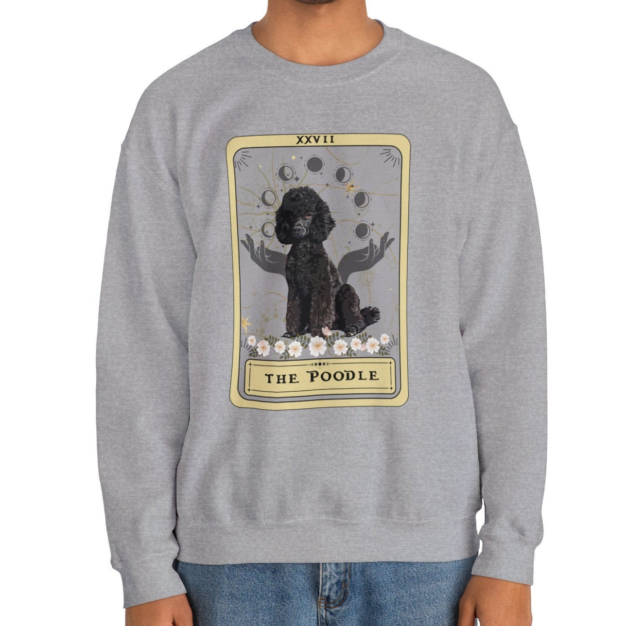 The Poodle Tarot Card Sweatshirt, Dog Lover