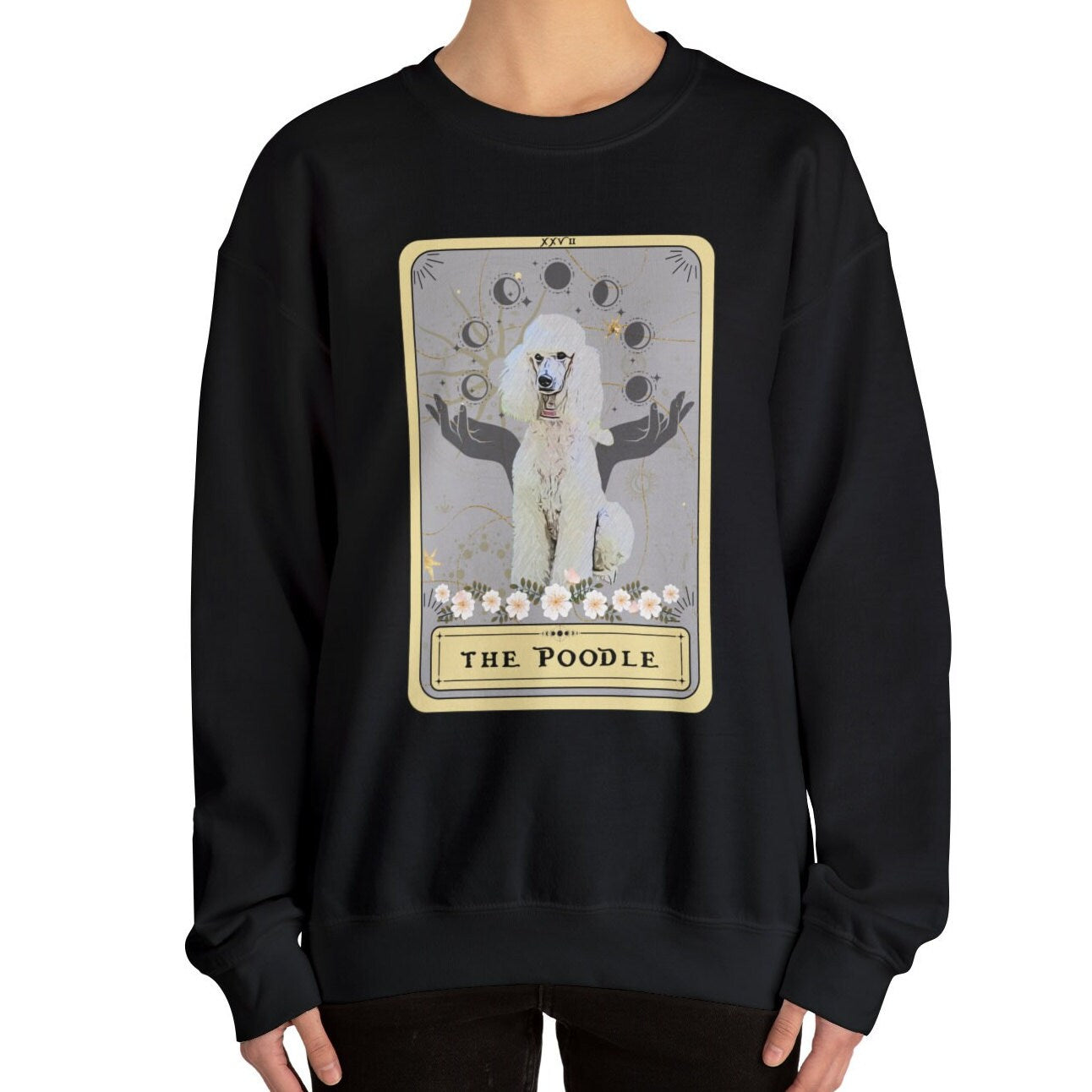 Poodle Tarot Card Sweatshirt Dog Lover