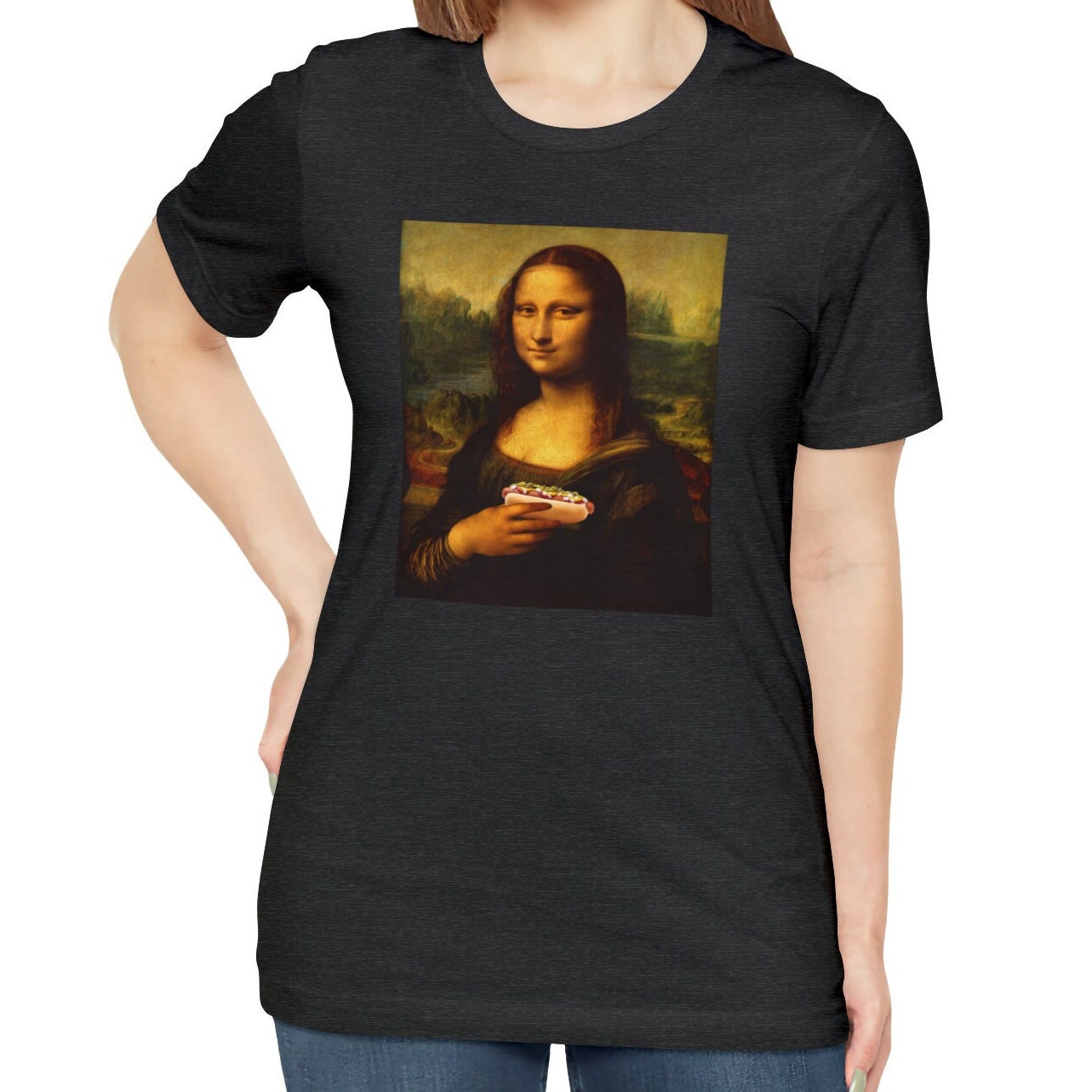 Mona Lisa Hot Dog Shirt