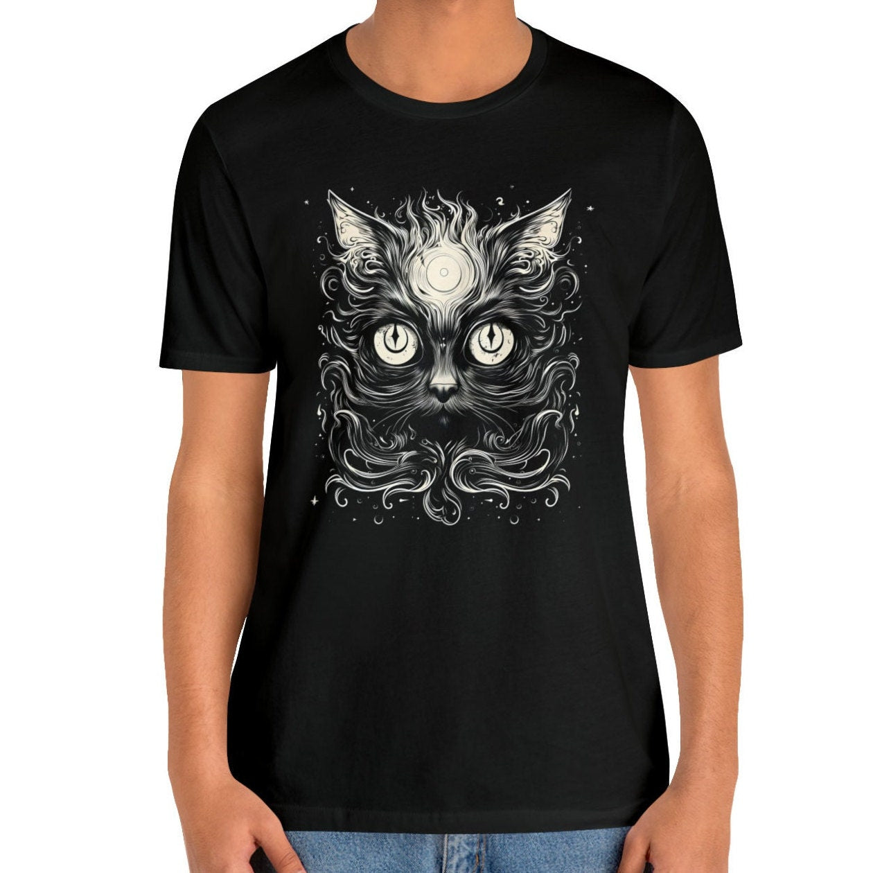 Black Cat Psychic Shirt