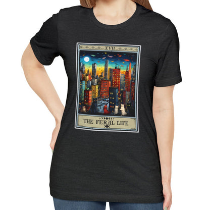 The Feral Life Tarot Card Shirt, Feral Cat