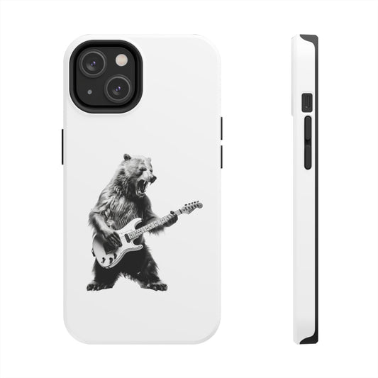 Bear Playing Bass Guitar iPhone Case