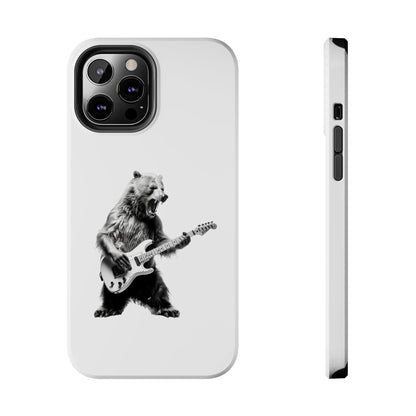 Bear Playing Bass Guitar iPhone Case