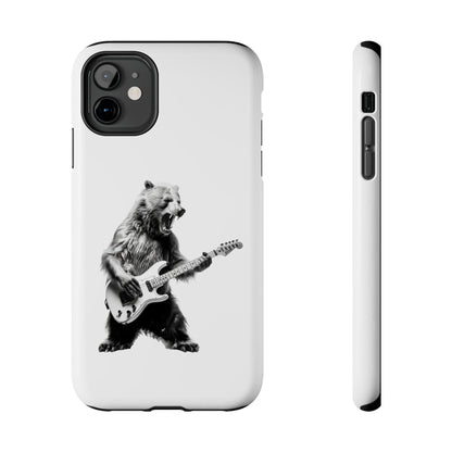 Bear Playing Bass Guitar iPhone Case