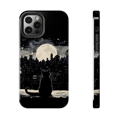 Cat and Moon iPhone Case