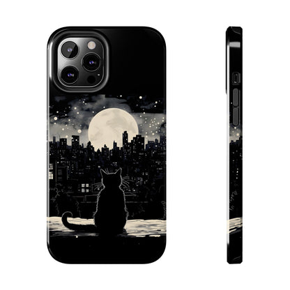 Cat and Moon iPhone Case