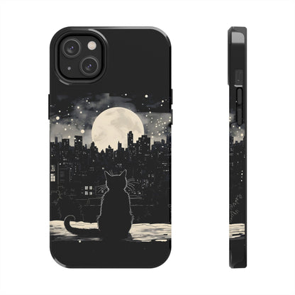 Cat and Moon iPhone Case