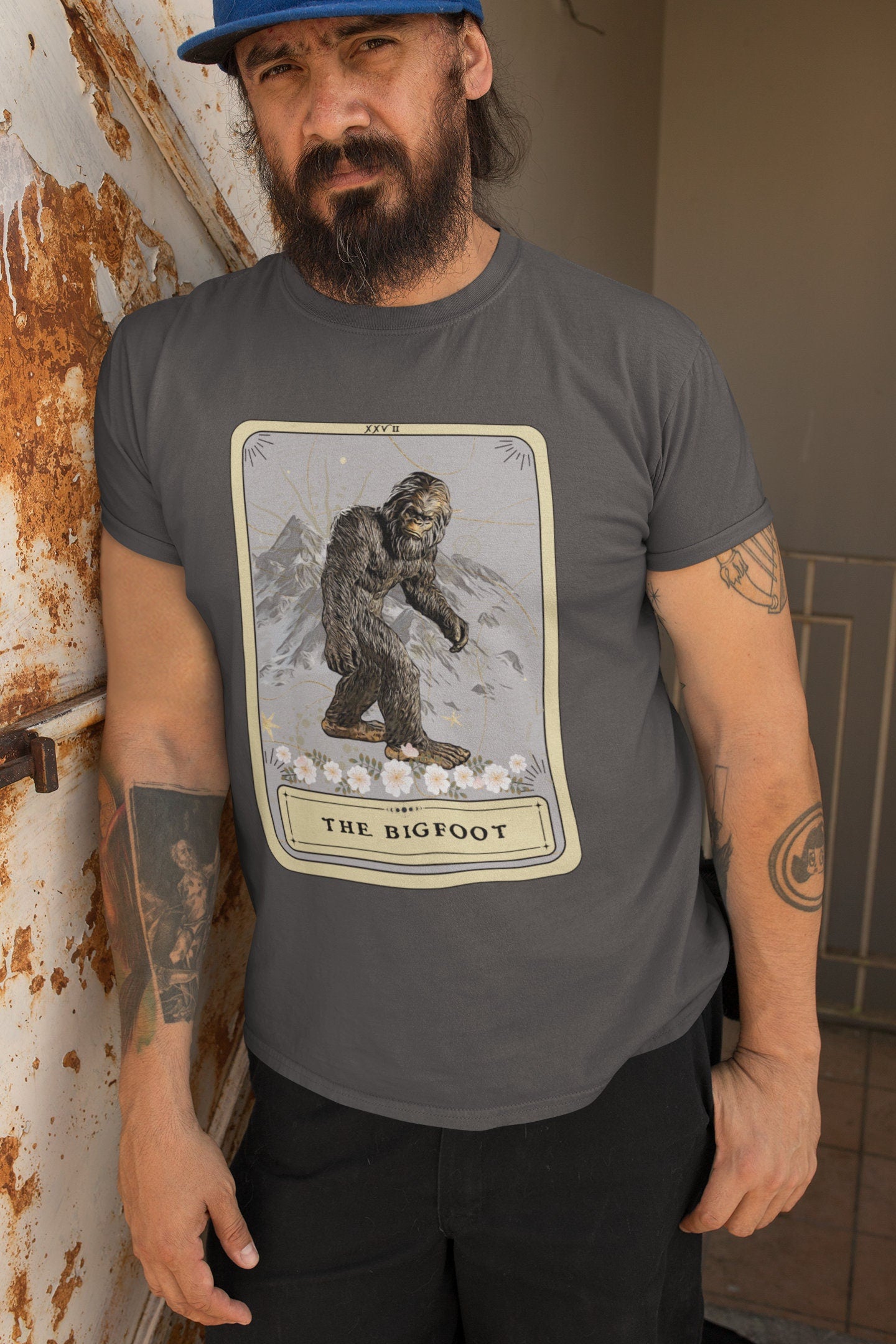 Bigfoot Tarot Card Shirt