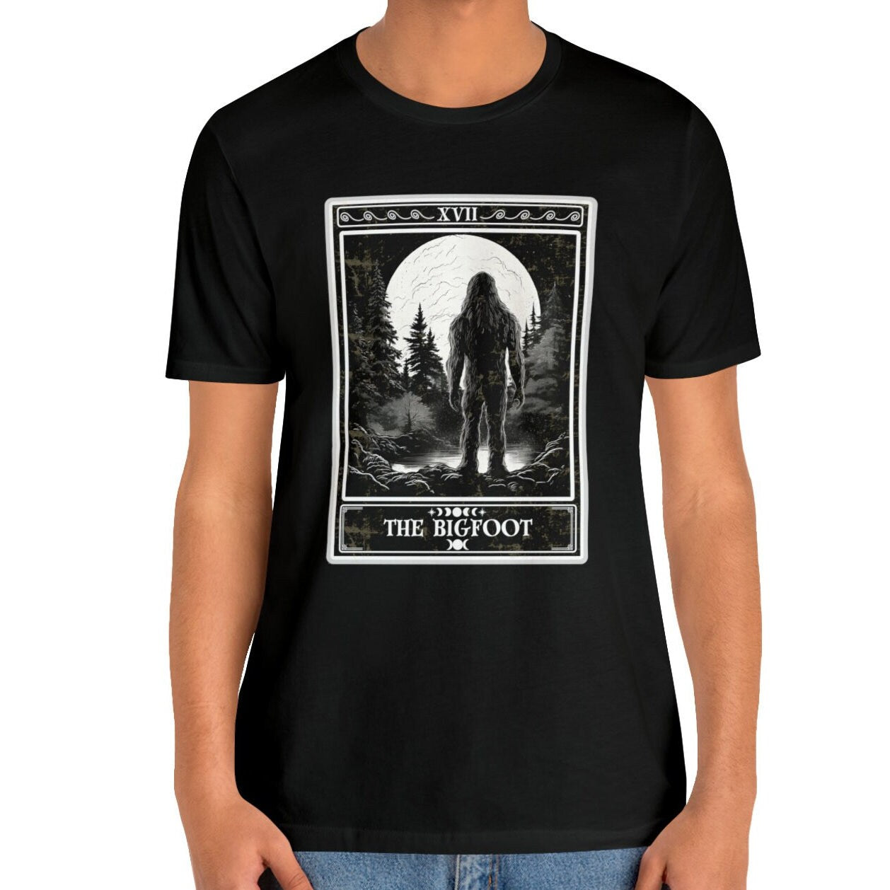 Bigfoot Tarot Card Shirt