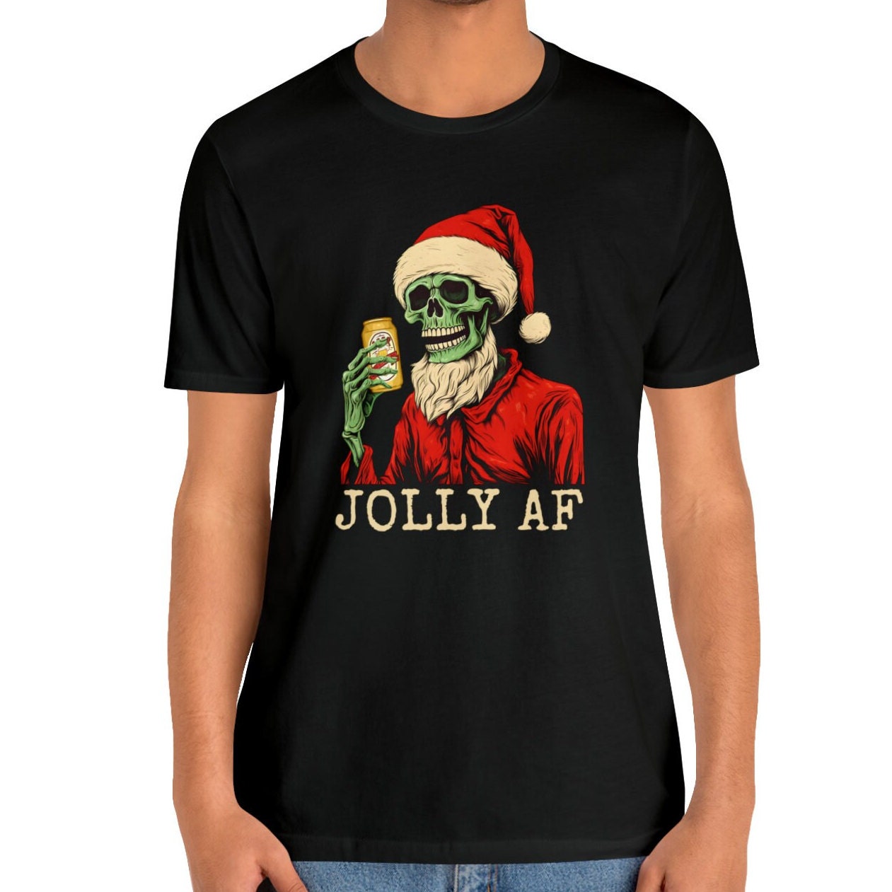 Beer Christmas Skeleton Shirt