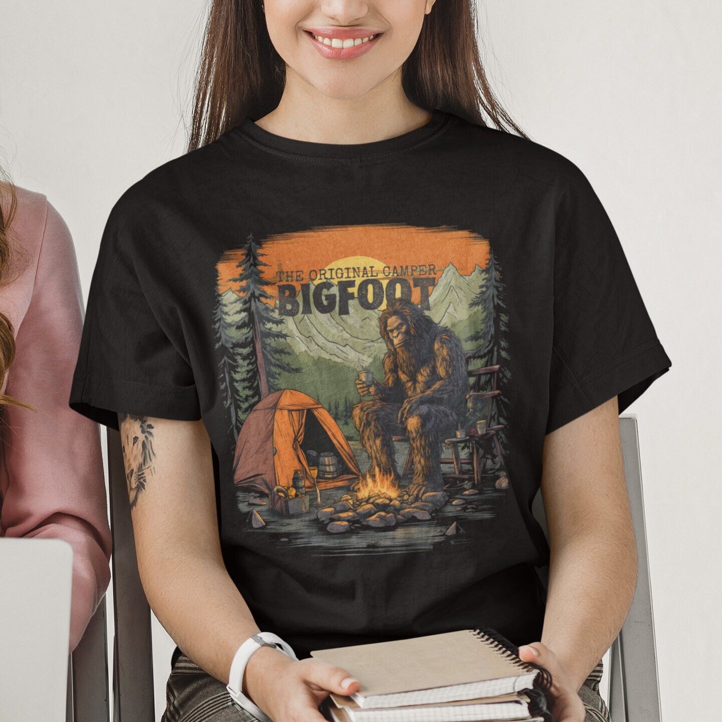 Bigfoot Camping Shirt