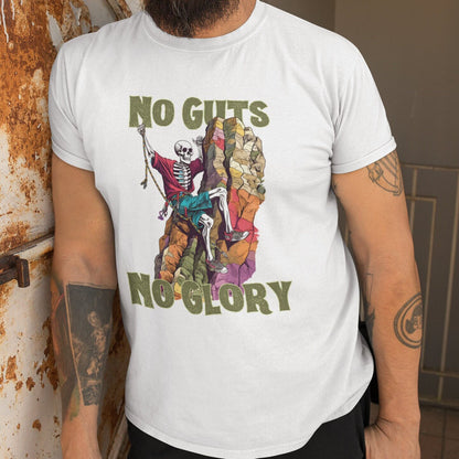 Rock Climbing Shirt, No Guts No Glory