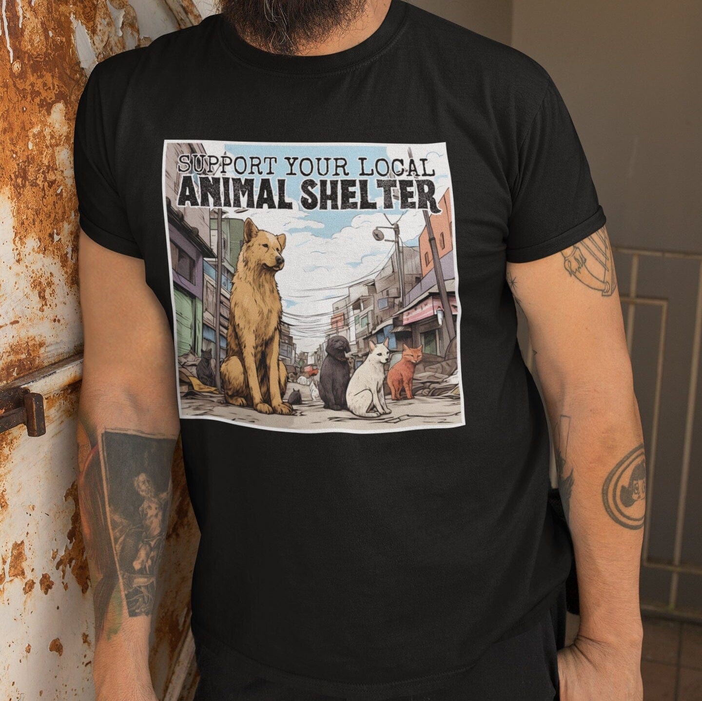 Support Your Local Animal Shelter T-Shirt