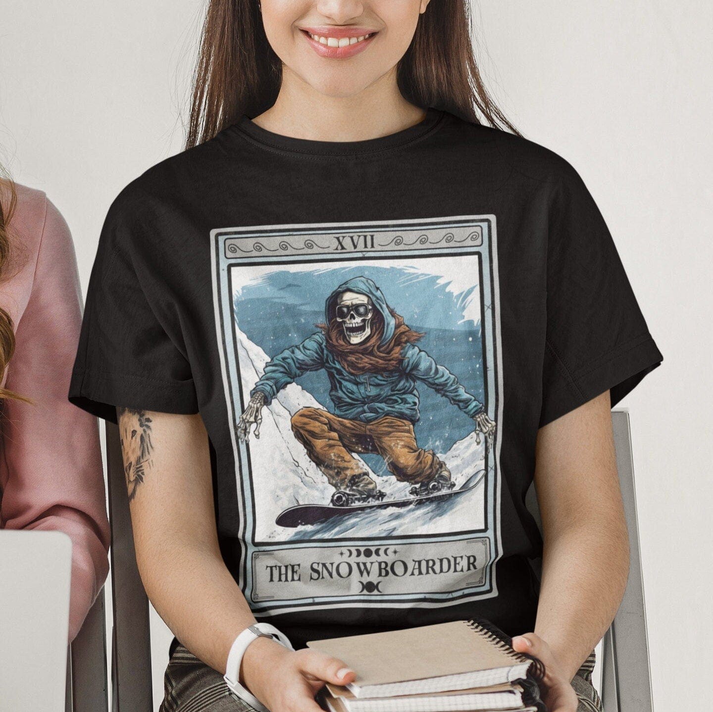 The Snowboarder Tarot Card Shirt, Snowboarding