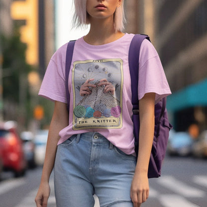 Knitter Tarot Card Shirt, Knitting