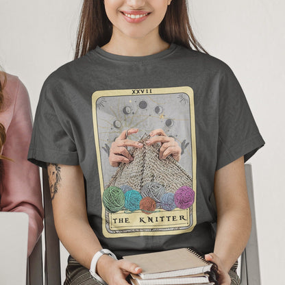 Knitter Tarot Card Shirt, Knitting