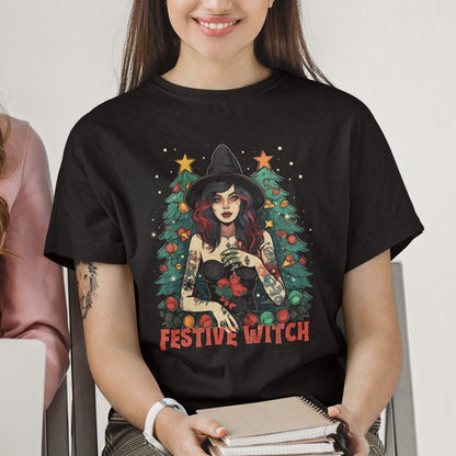 Witchy Christmas Shirt Festive Witch