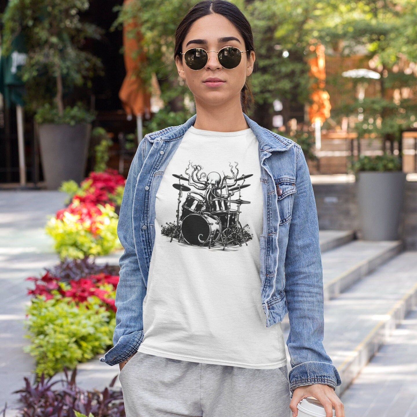 Octopus Playing Drums, Drummer Shirt