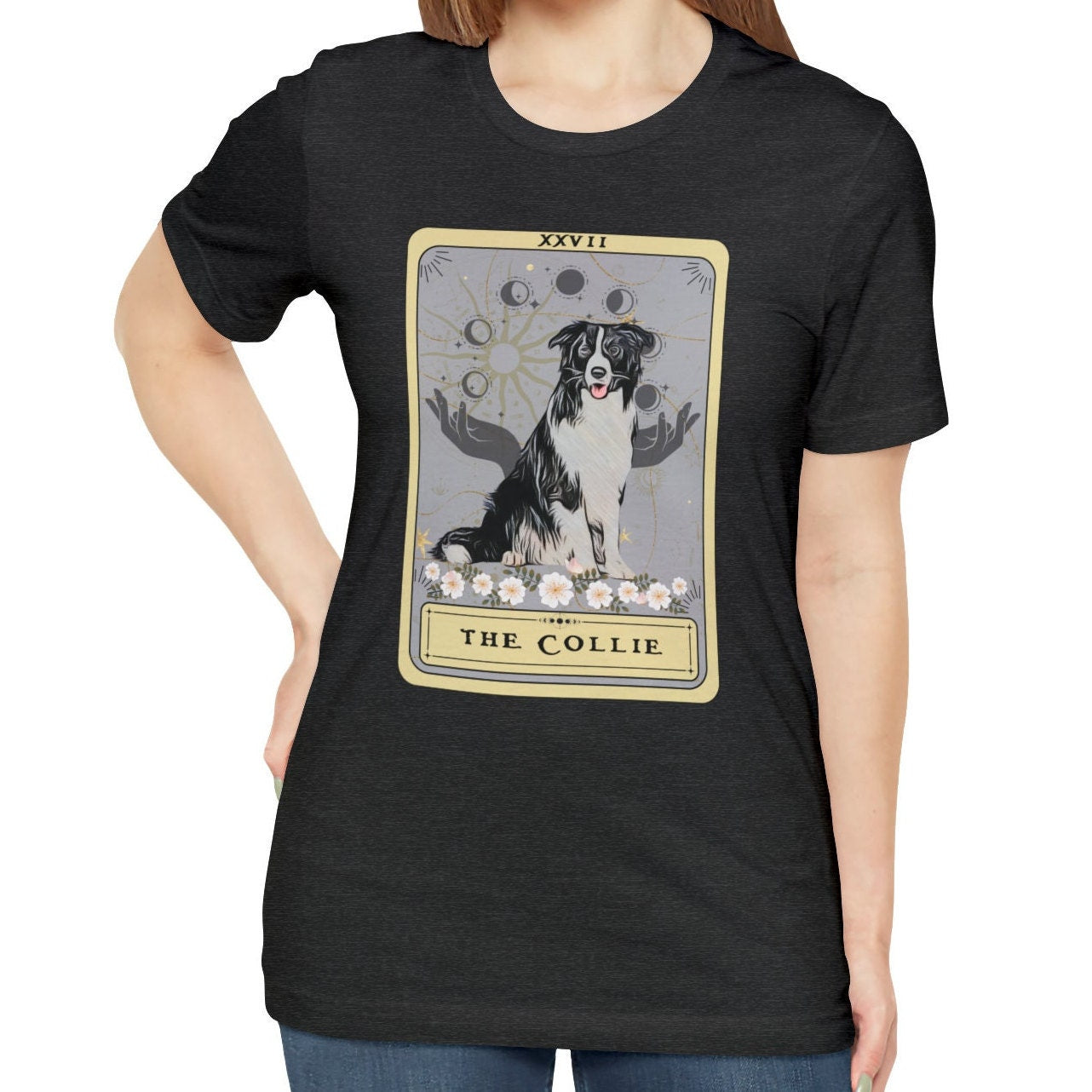 Border Collie Tarot Card Shirt