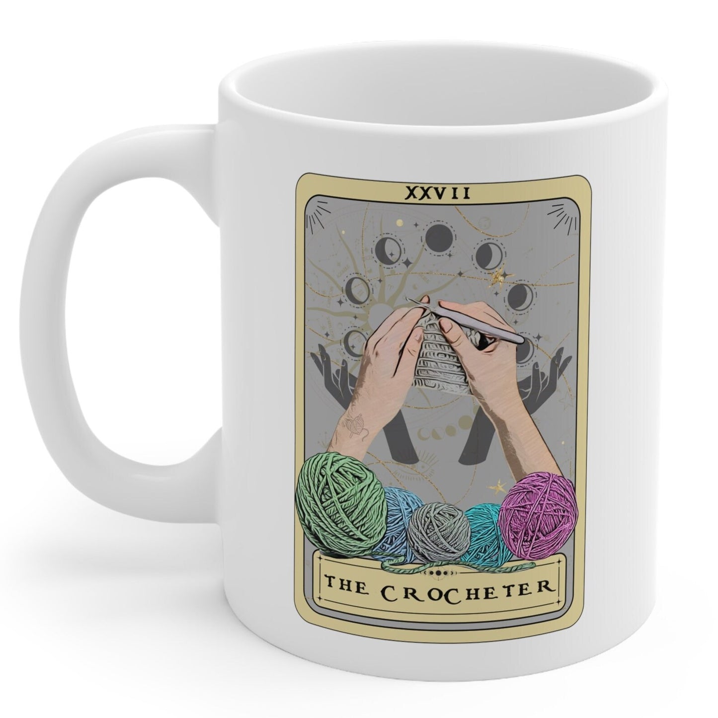 The Crocheter Tarot Card Mug