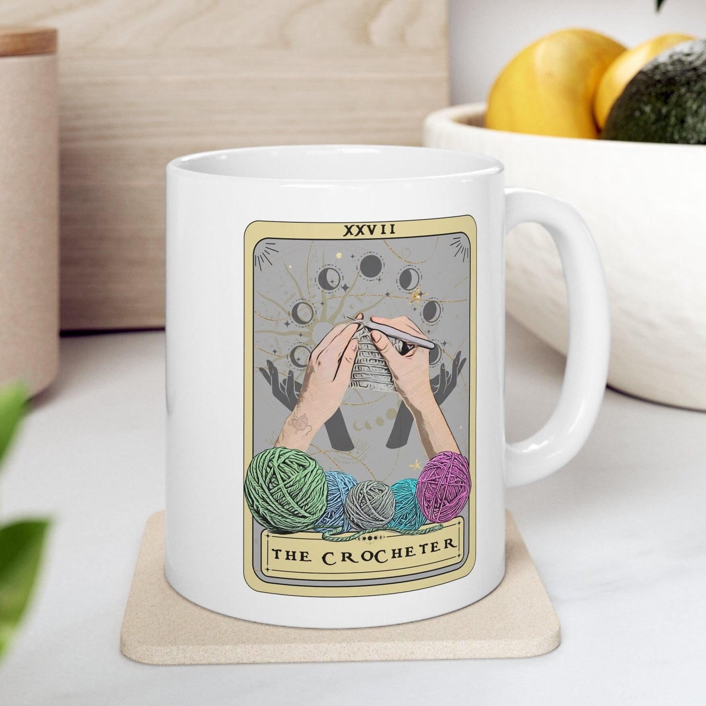 The Crocheter Tarot Card Mug