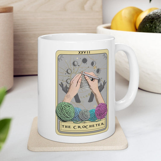 The Crocheter Tarot Card Mug