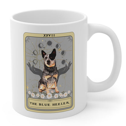 Blue Heeler Tarot Card Mug