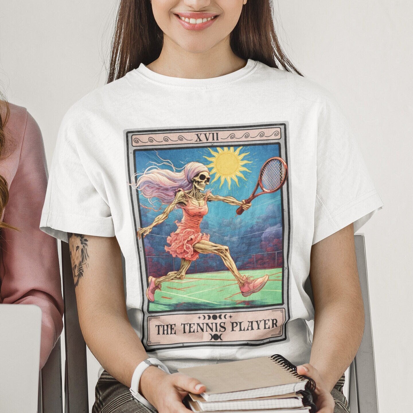 Tennis Player Tarot Card Shirt