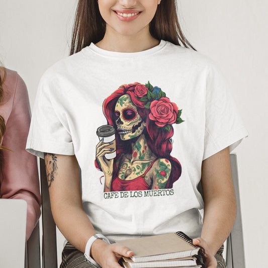 Coffee Sugar Skull Shirt