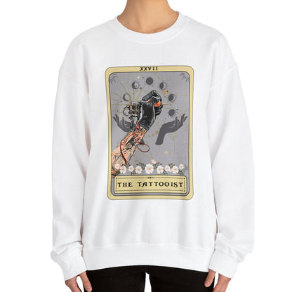 Tattooist Tarot Card Sweatshirt, Tattoo Artist