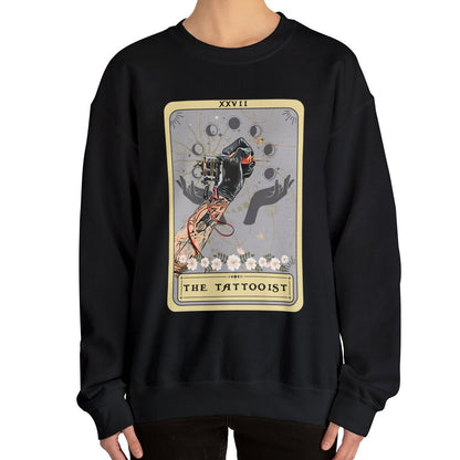 Tattooist Tarot Card Sweatshirt, Tattoo Artist