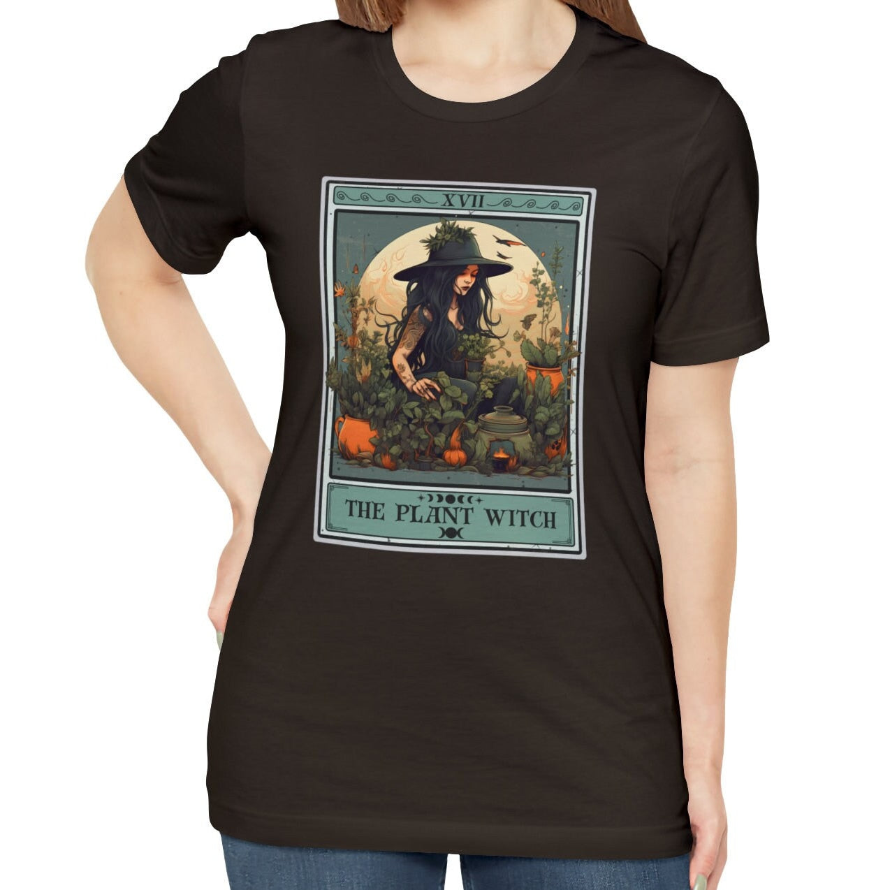 Plant Witch Tarot Card Shirt Gardening