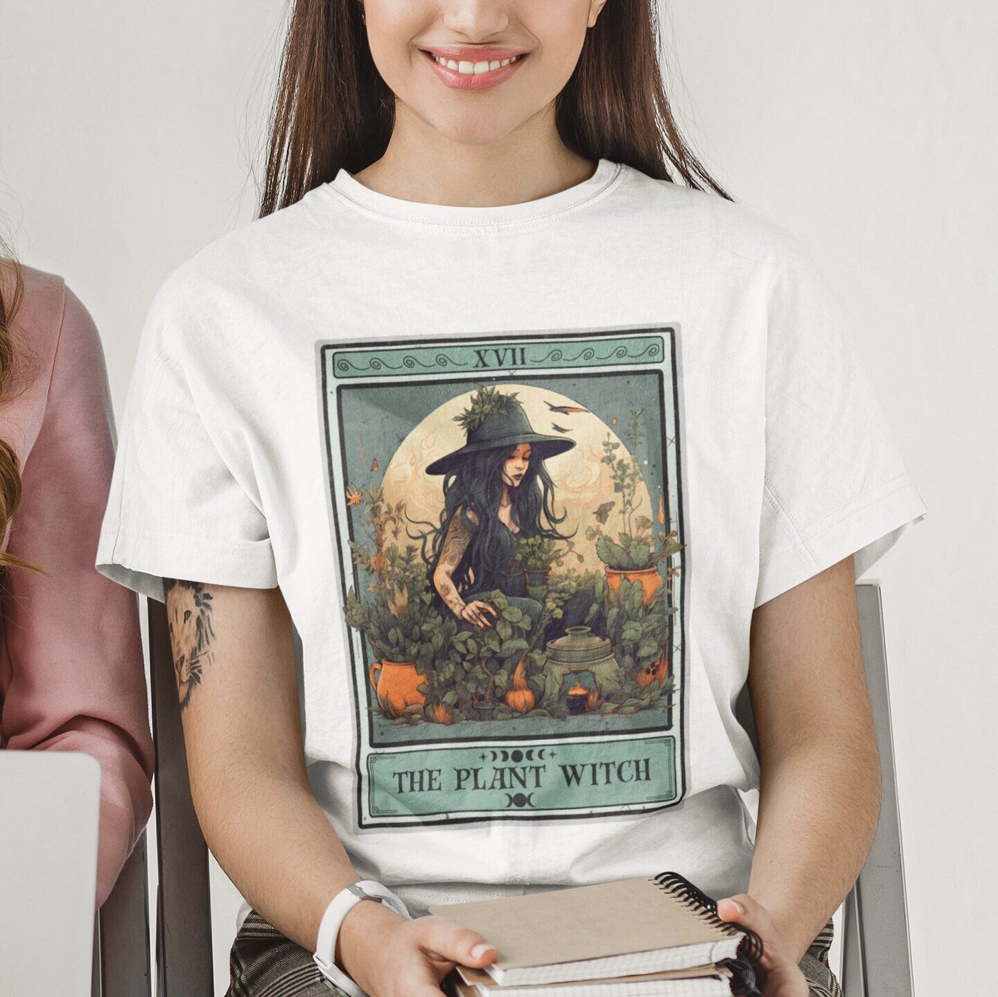 Plant Witch Tarot Card Shirt Gardening