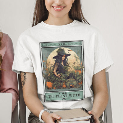 Plant Witch Tarot Card Shirt Gardening