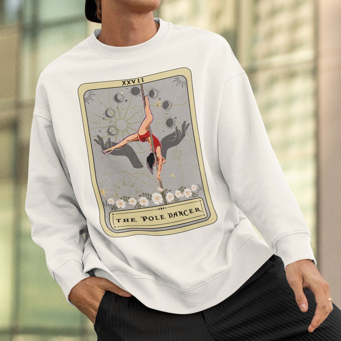 The Pole Dancer Tarot Sweatshirt, Pole Dancing