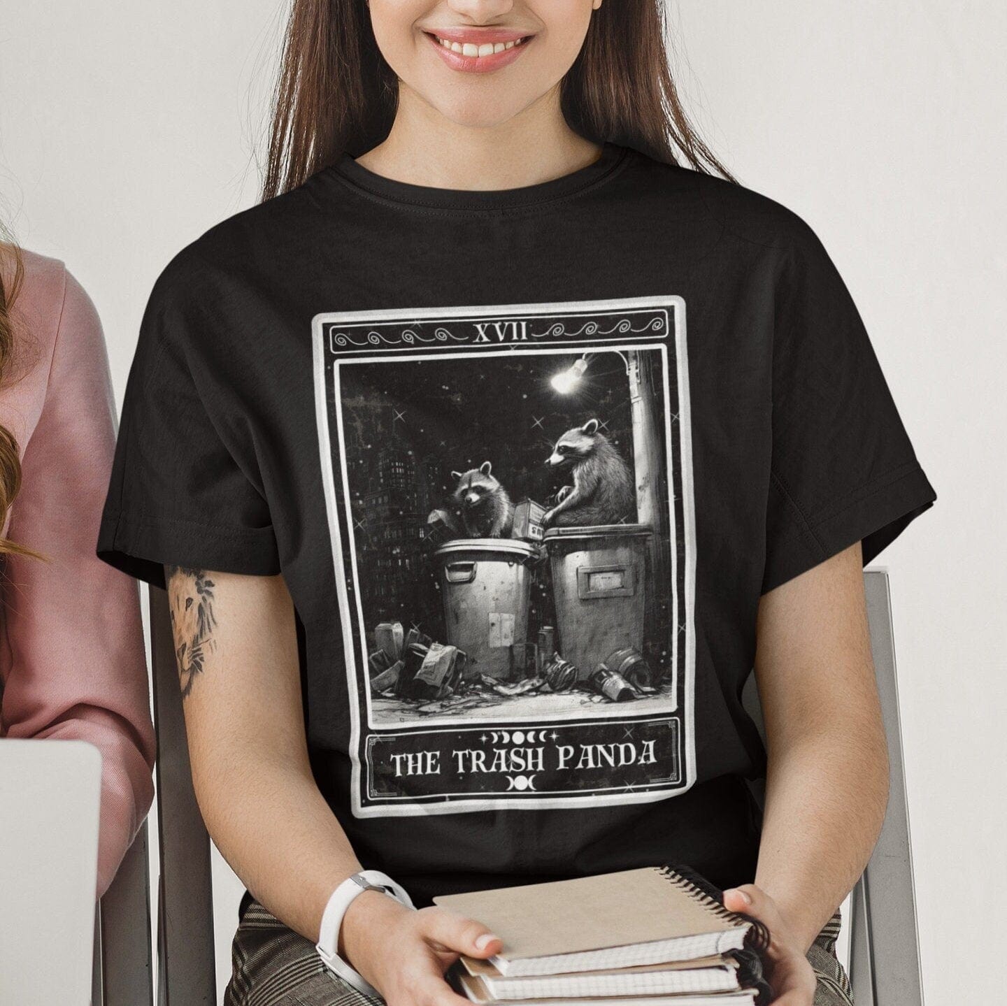 Trash Panda Tarot Card Shirt, Raccoon Lover