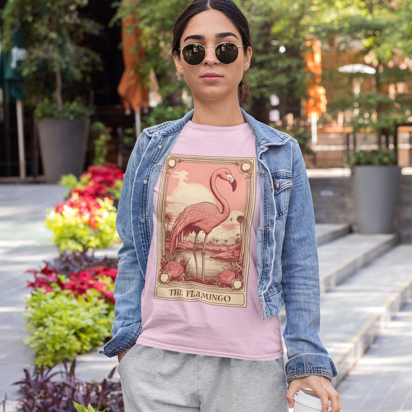 The Flamingo Tarot Card Shirt