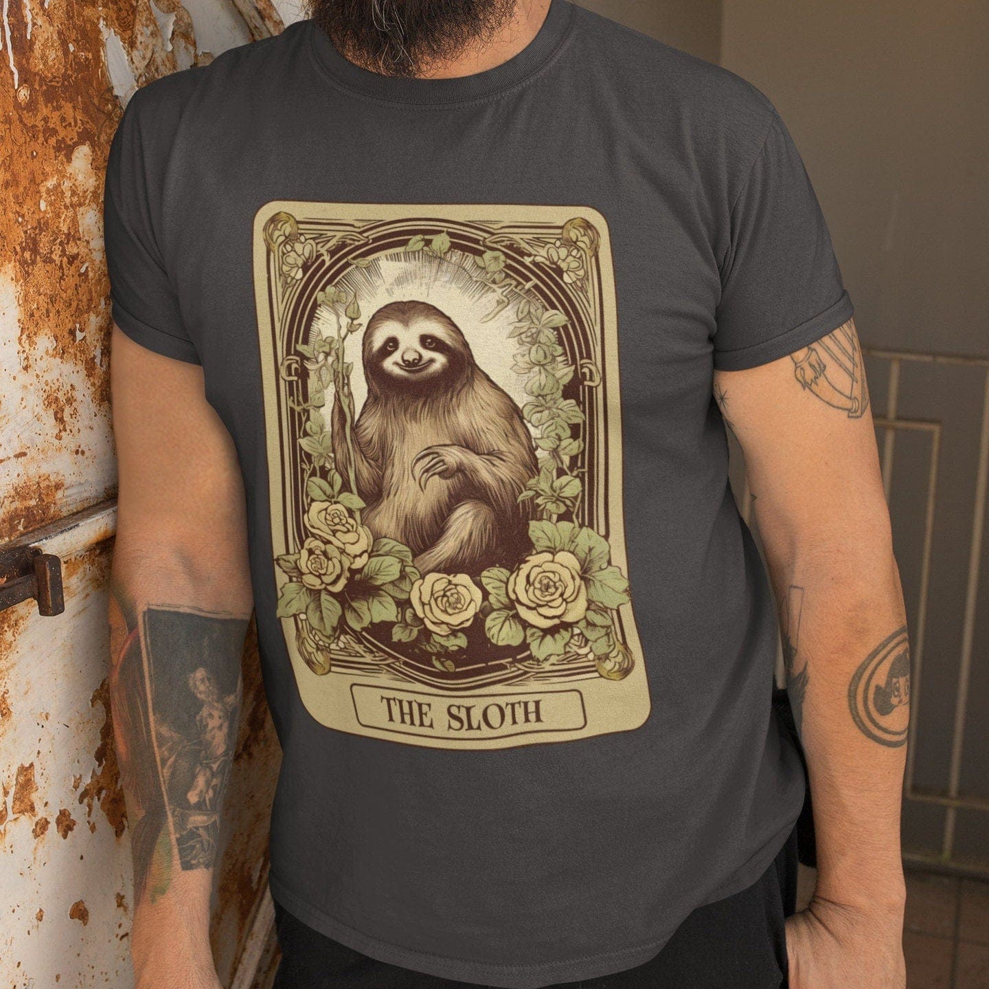 The Sloth Tarot Card Shirt, Animal Lover