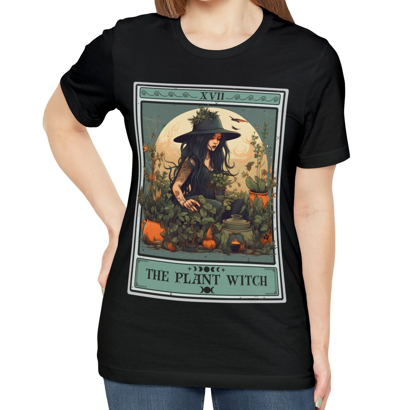 Plant Witch Tarot Card Shirt
