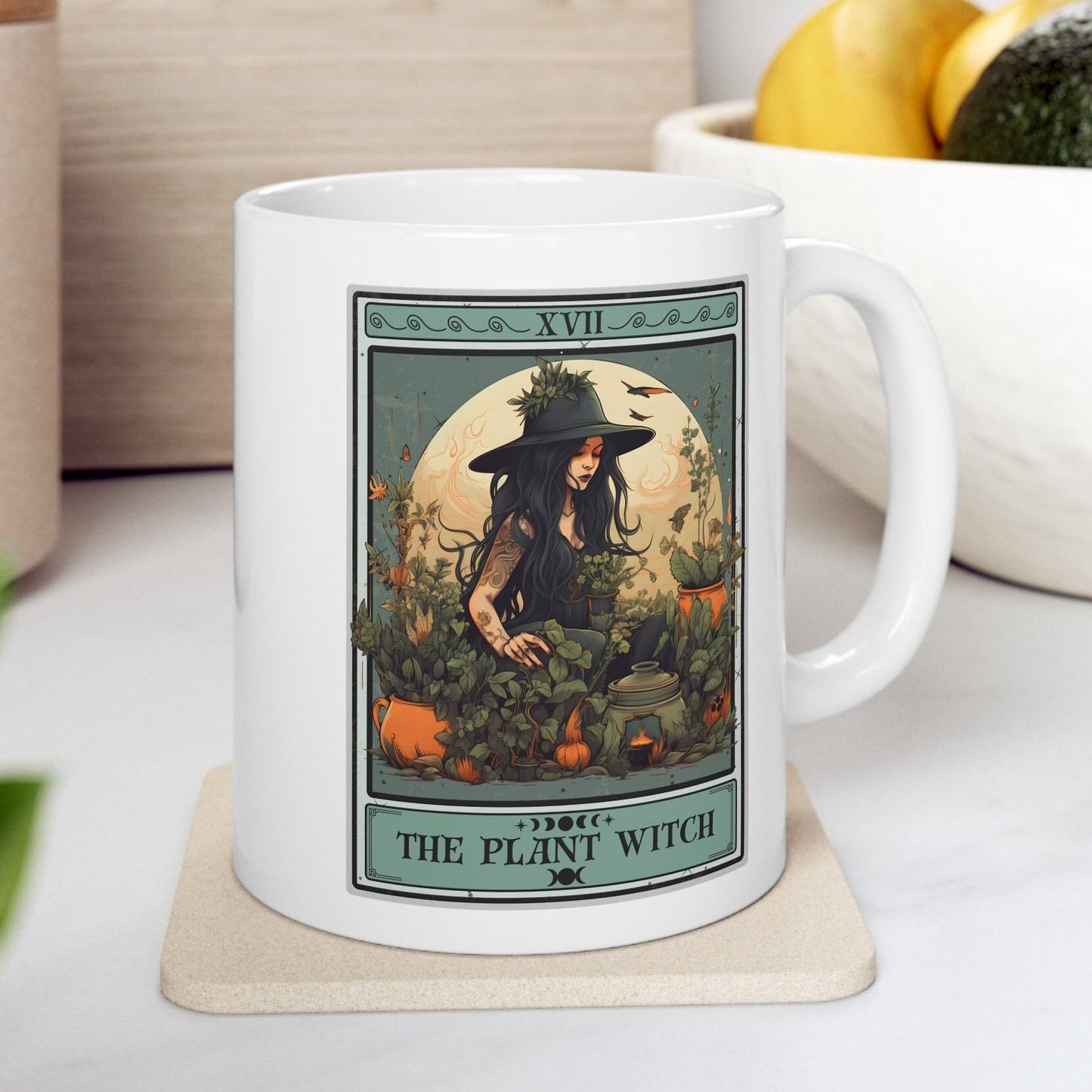 The Plant Witch Tarot Card Mug Gardener Gifts