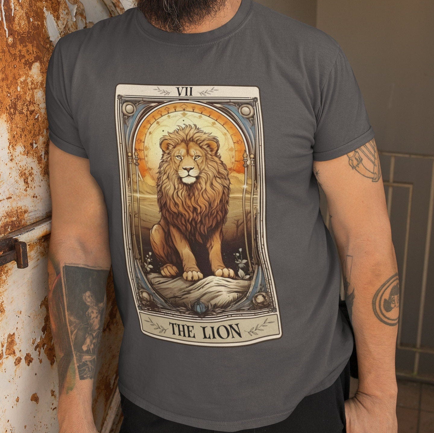 The Lion Tarot Card Shirt, Animal Lover