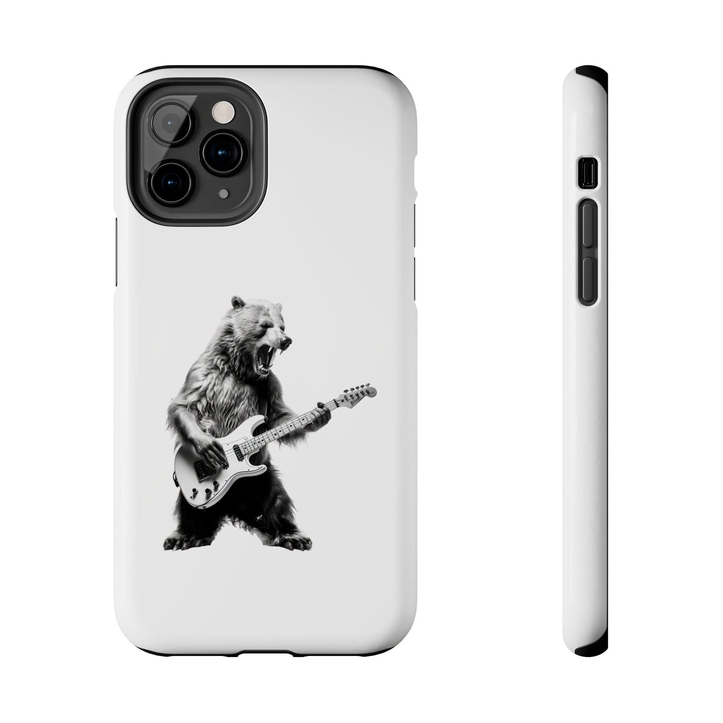 Bear Playing Bass Guitar iPhone Case