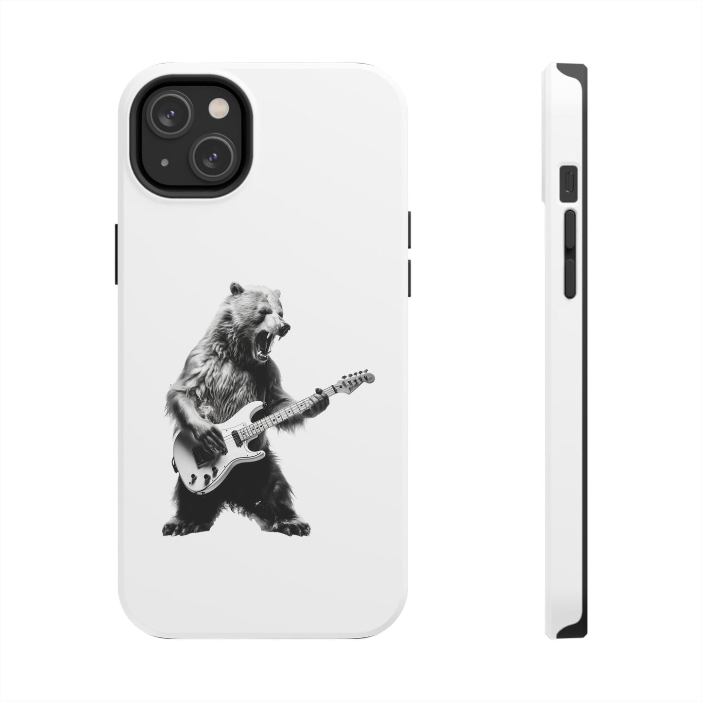 Bear Playing Bass Guitar iPhone Case