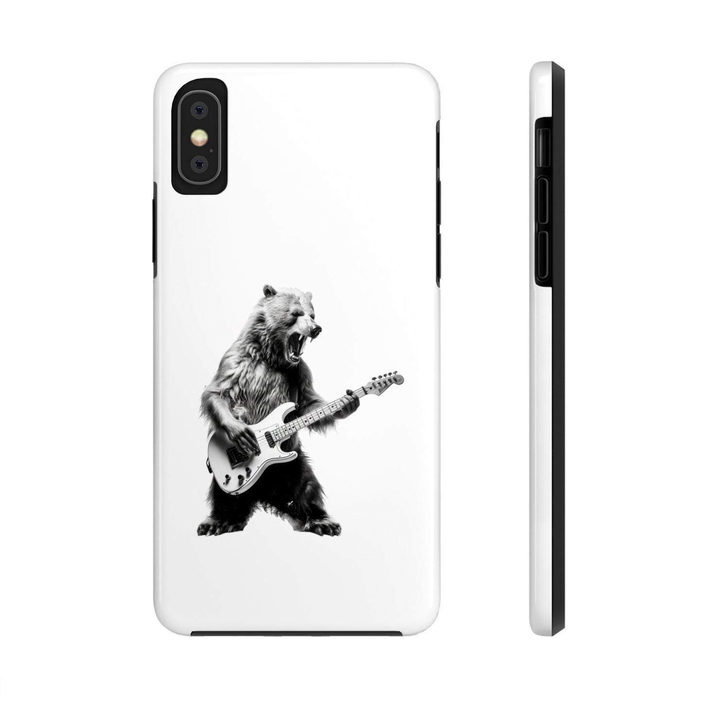 Bear Playing Bass Guitar iPhone Case