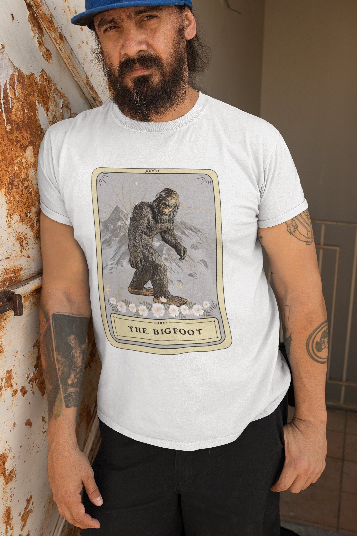 Bigfoot Tarot Card Shirt