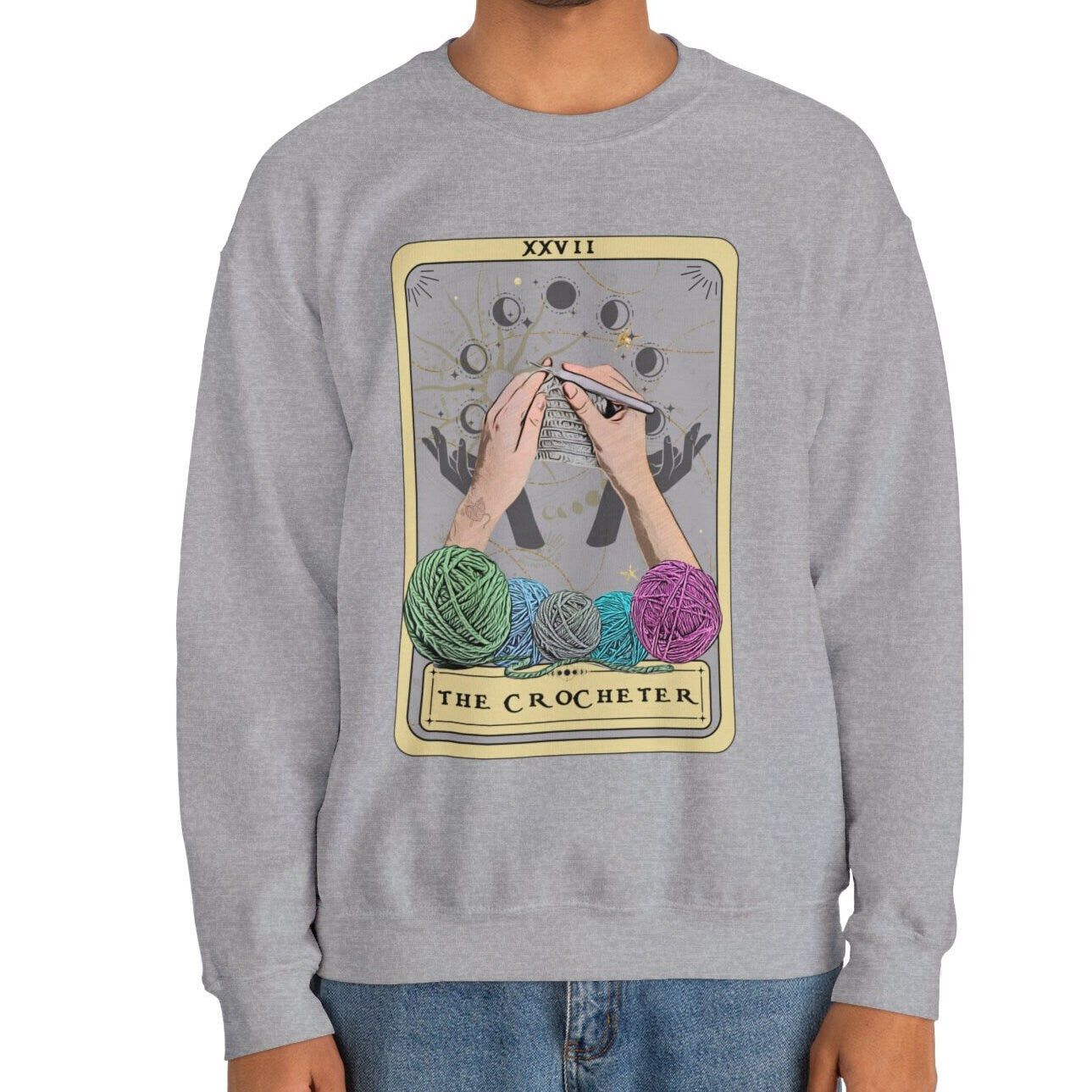 The Crocheter Tarot Card Sweatshirt