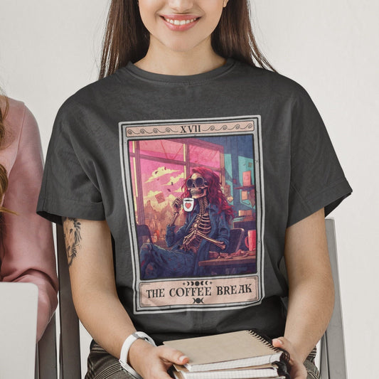 Coffee Break Tarot Card Shirt