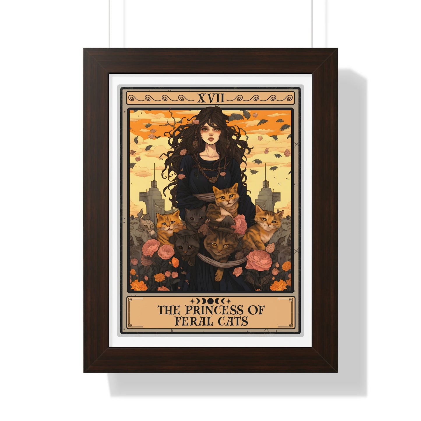 The Princess Of Feral Cats Framed Print, Feral Cat Rescue Wall Art