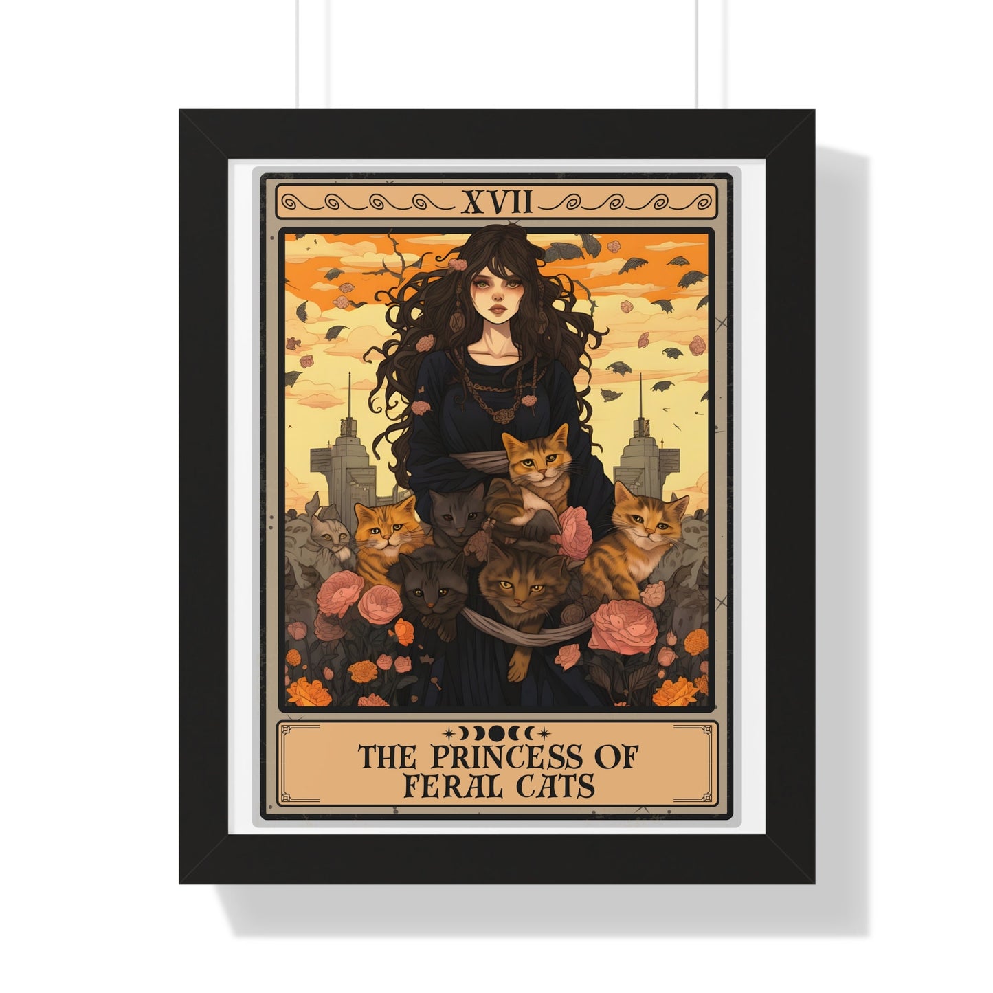 The Princess Of Feral Cats Framed Print, Feral Cat Rescue Wall Art